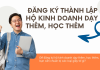 Thủ tục thành lập hộ kinh doanh dạy thêm học thêm